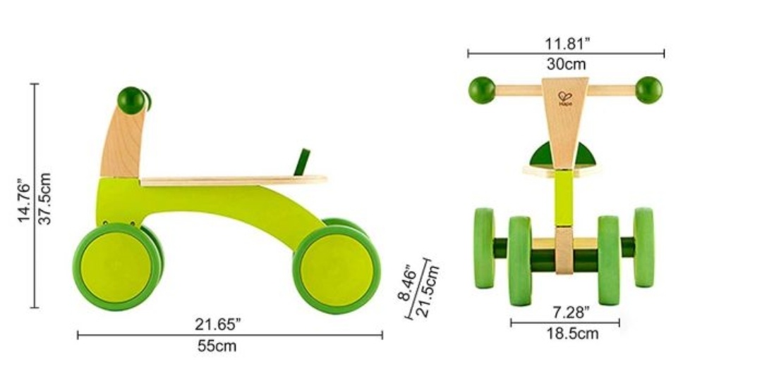 Hape Scoot around Ride on Wood Bike