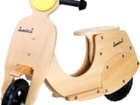 wooden vespa balance bike