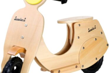 wooden vespa balance bike