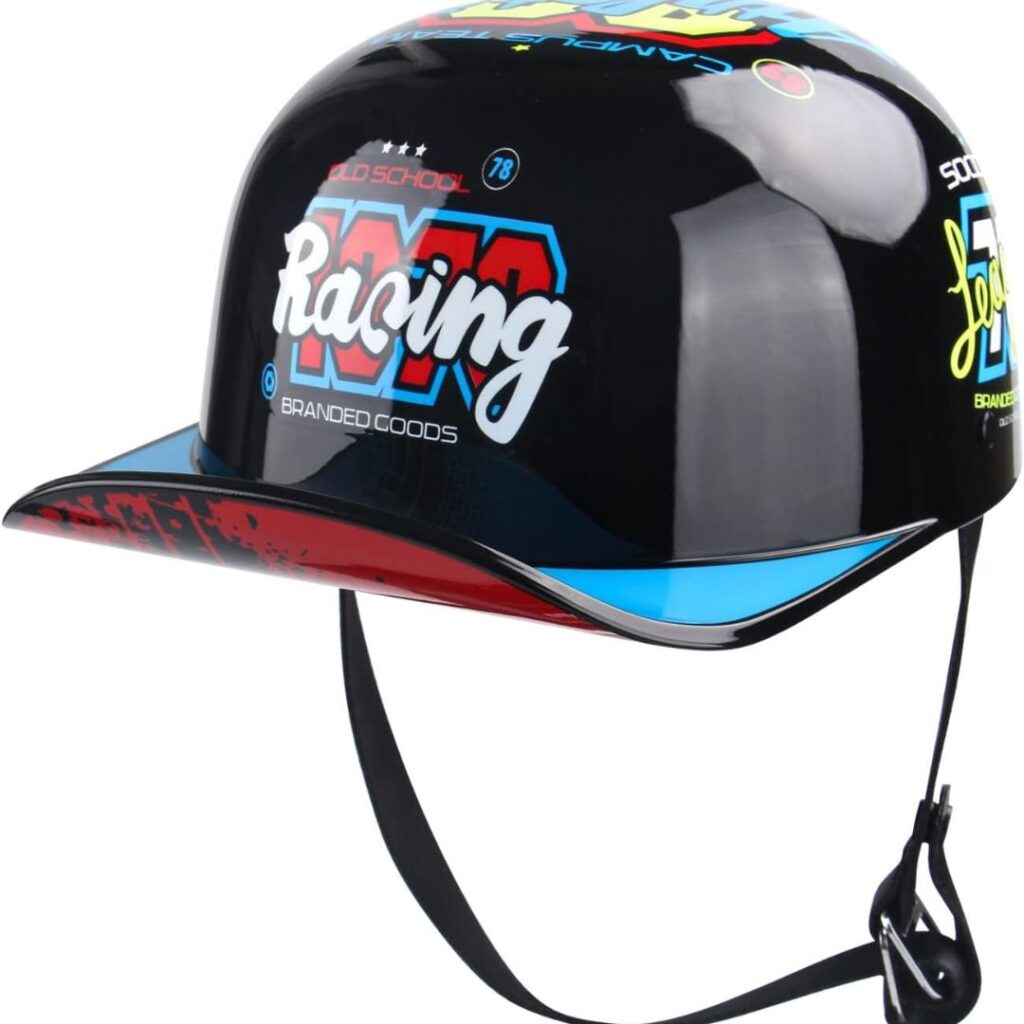 baseball hat motorcycle helmet