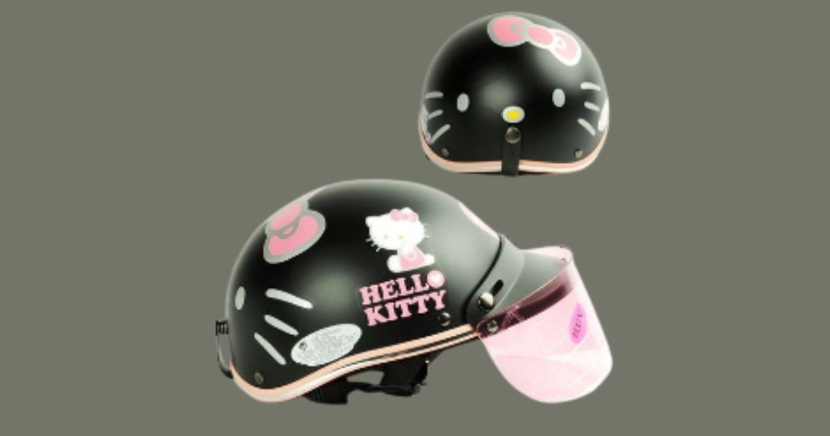 hello kitty motorcycle helmet