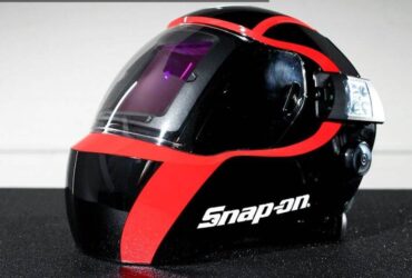 snap on welding helmet